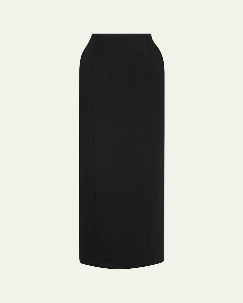 Hourglass Wool Maxi Skirt